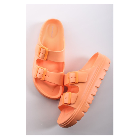 Oranžové pryžové nízké pantofle Darby Ideal