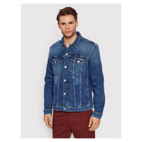 Calvin Klein pánská modrá džínová bunda