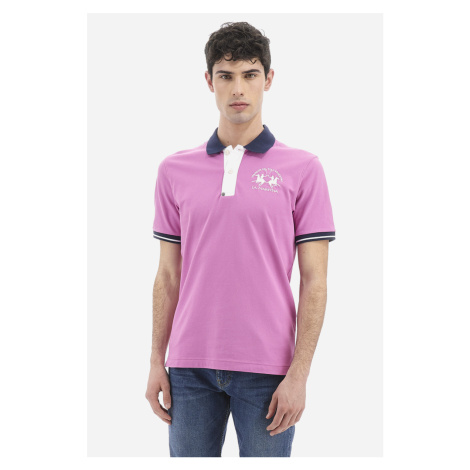 Polokošile la martina man polo s/s piquet stretch fialová