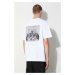 Bavlněné tričko Han Kjøbenhavn bílá barva, s potiskem
