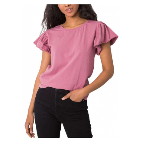 Růžové dámské tričko s krátkými rukávy