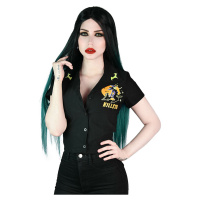 košile dámská KILLSTAR - Witch Queen Crop Bowling - Black