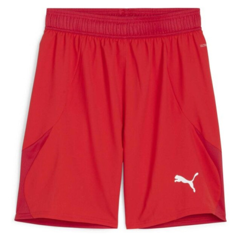 Puma TEAMFINAL SHORTS Pánské fotbalové šortky, červená, velikost