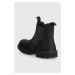 Dětské semišové zimní boty Geox J36EXB 00045 J SHAYLAX černá barva