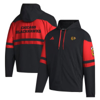 Chicago Blackhawks pánská bunda s kapucí adidas Full-Zip Hoodie - Black