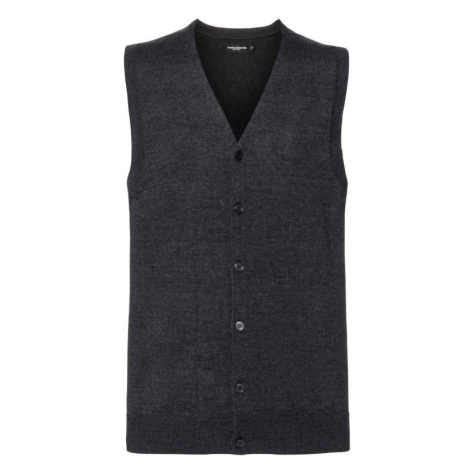 Men's Sleeveless Cardigan, Neckline V R719M 50/50 50% Cotton 50% Acrylic CottonBlend TM weave 12 Russell