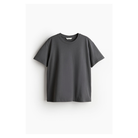 H & M - Bavlněné tričko - šedá H&M