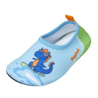 Playshoes Barefoot boty Dino modro-zelené