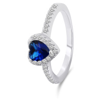 Brilio Silver Romantický stříbrný prsten Srdce RI047WB