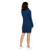 Dámské svetrové šaty tm. modrá model 18011917 - BeWear