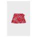 Dětská bavlněná sukně Mayoral červená barva, mini