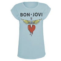 Bon Jovi Heart & Dagger Dámské tričko modrá