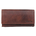 Sendi Design Dámská kožená peněženka B-D204 RFID tmavě hnědá