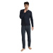 Esotiq & Henderson Pánské pyžamo 40949 Udos grey ruznobarevne