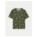 Zelené dámské vzorované tričko Marks & Spencer