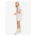 Krémové holčičí mikinové šaty s kapucí Desigual Emmline Disney