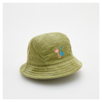 Reserved - Manšestrový klobouk bucket hat - Zelená