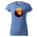 DOBRÝ TRIKO Dámské tričko s potiskem Cestování Barva: Královsky modrá