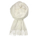 Bergamo white luxusní zimní šála hebká LZ-098 bílá
