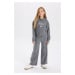 DEFACTO Girl Anthracite Wide Leg Wide Leg Sweatpants