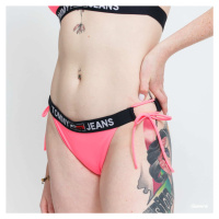 TOMMY JEANS Cheeky Strink Side Tie Bikini - Slip Neon Pink