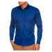 Tmavě modrá pánská slim fit košile K504