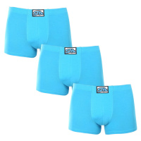 3PACK pánské boxerky Styx klasická guma světle modré (3Q1169)