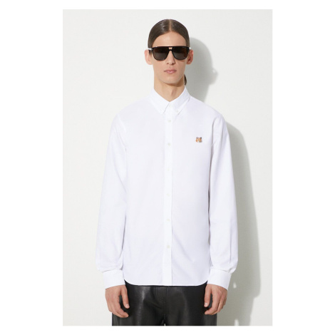 Bavlněná košile Maison Kitsuné Mini Fox Head Classic Bd Shirt bílá barva, regular, s límečkem bu MAISON KITSUNÉ