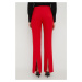 Kalhoty Herskind dámské, červená barva, jednoduché, high waist