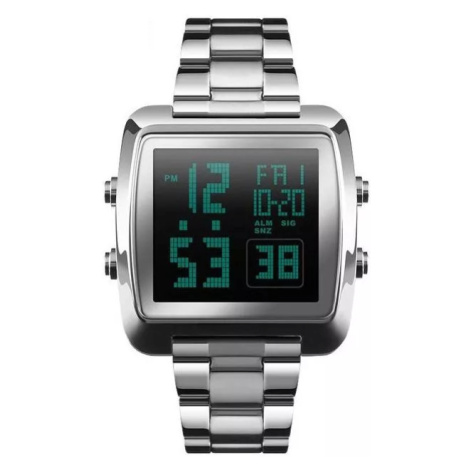 Skmei 1369 celokovové digitální hodinky Stellar Stříbrné