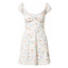Abercrombie & Fitch Letní šaty světlemodrá / olivová / růžová / bílá