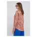 Košile Sisley dámská, růžová barva, regular, s klasickým límcem