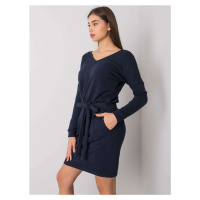 Dámské šaty RV SK 6037.18X Tmavě modrá - Rue Paris