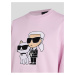 Světle růžová dámská mikina KARL LAGERFELD Ikonik 2.0 Sweatshirt