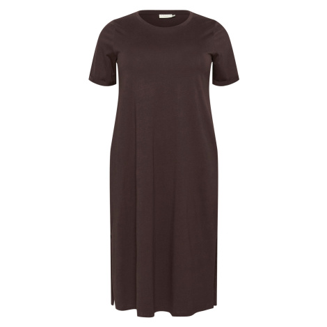 KAFFE CURVE Šaty &#039;Caline&#039; čokoládová