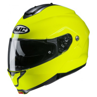 Výklopná moto přilba HJC C91 Fluo Green