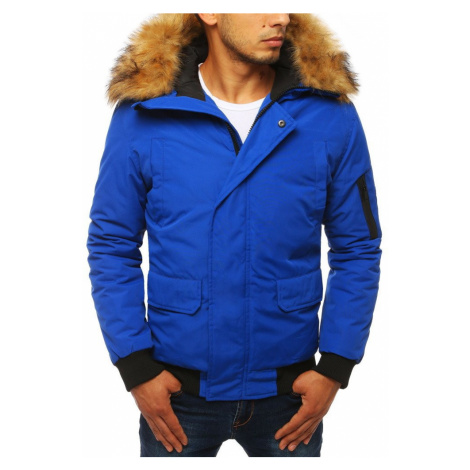 Pánská zimní bunda s kapucí s odepínatelnou kožešinou - XXL DStreet