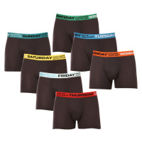 Gianvaglia 7PACK pánské boxerky černé L