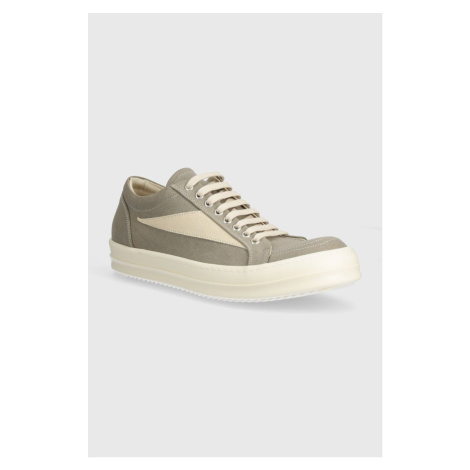 Tenisky Rick Owens Denim Shoes Vintage Sneaks pánské, šedá barva, DU01D1803.SCFLVS.811