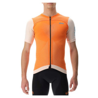 UYN Cyklistický dres s krátkým rukávem - BIKING GARDA - oranžová
