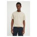 Bavlněné tričko Marc O'Polo béžová barva, s potiskem, 424201251546