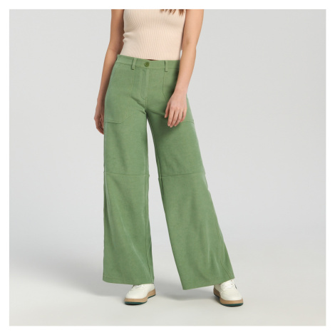 Sinsay - Kalhoty s kapsami - Zelená
