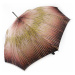 Hnědý barevný vystřelovací dámský holový deštník Carpetta Doppler