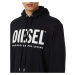 Mikina diesel s-girk-hood-ecologo sweat-shir černá