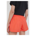 Kraťasy Helly Hansen dámské, oranžová barva, hladké, medium waist, 53077-001