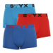 3PACK pánské boxerky Styx sportovní guma vícebarevné (G9676964)