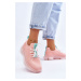Dámské nazouvací ponožkové boty GOE JJ2N4081 Světle růžová