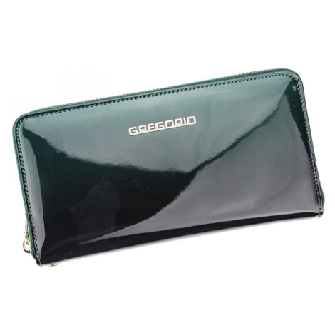 Elegantní kožená velká peněženka JOANA , zelená GREGORIO