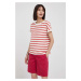 Bavlněné tričko Sisley červená barva
