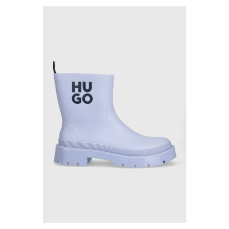 Holínky HUGO Jin dámské, fialová barva, 50498090 Hugo Boss